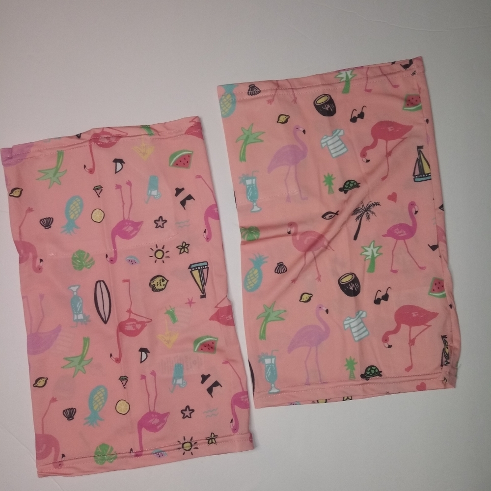 Girls 2pk Neck Gaiter Bandanas Face Mask S…